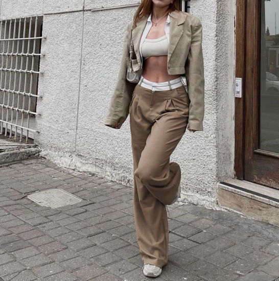 Livia | Hochtaillierte Hose mit Elegantem Schnitt und Praktischen Taschen für Frauen