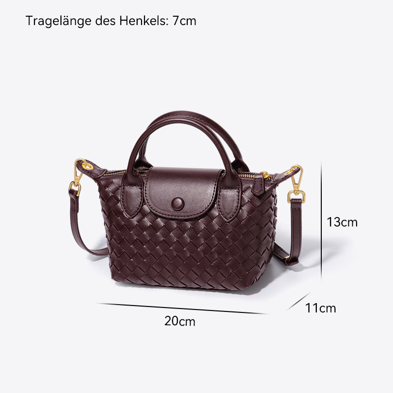 Aurelia | Dumpling-Tasche mit Geflochtenem Design und Vielseitigen Tragemöglichkeiten für Stilbewusste Frauen