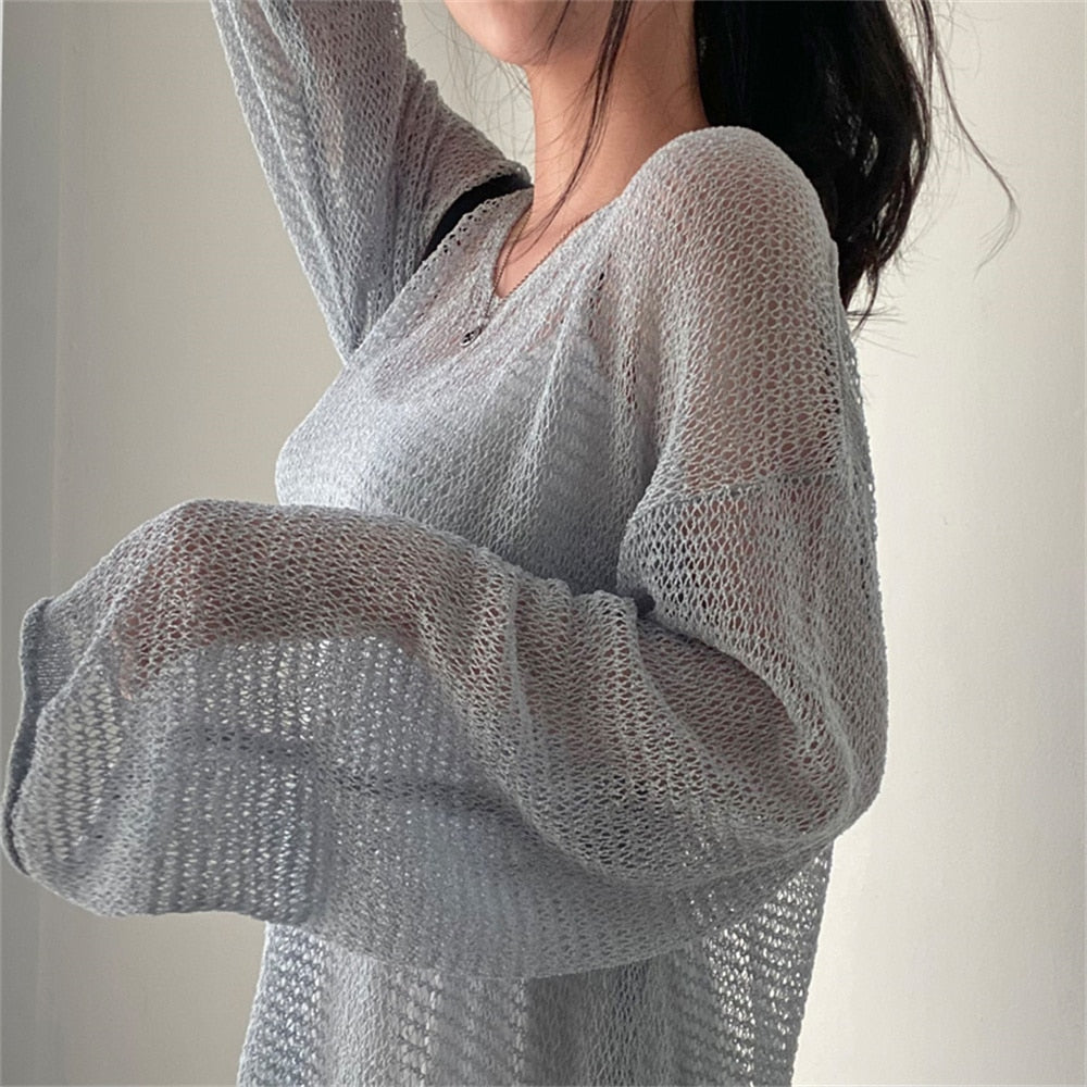 Liora | Strickpullover mit Kunstvollen Durchbruchmustern für Damen