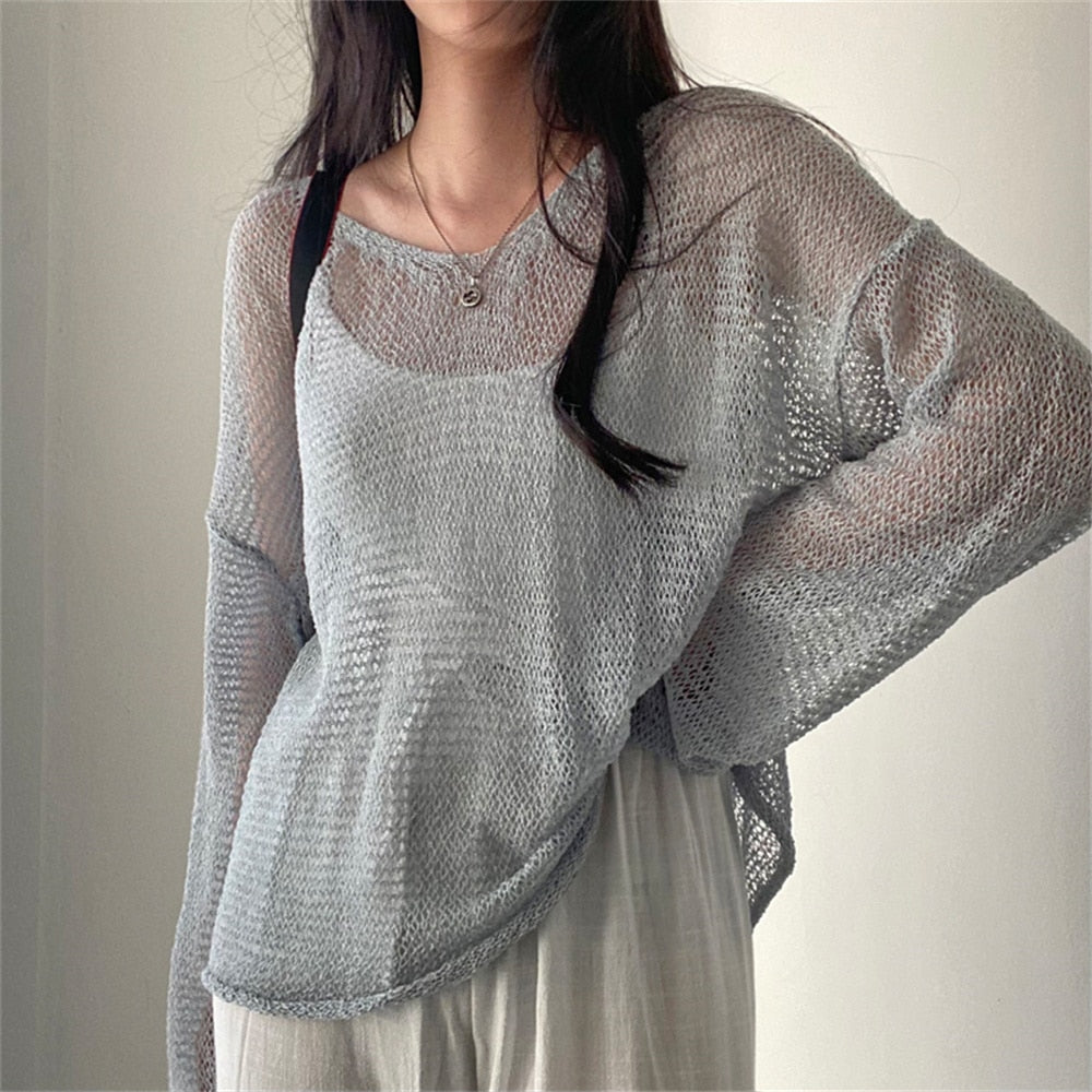 Liora | Strickpullover mit Kunstvollen Durchbruchmustern für Damen