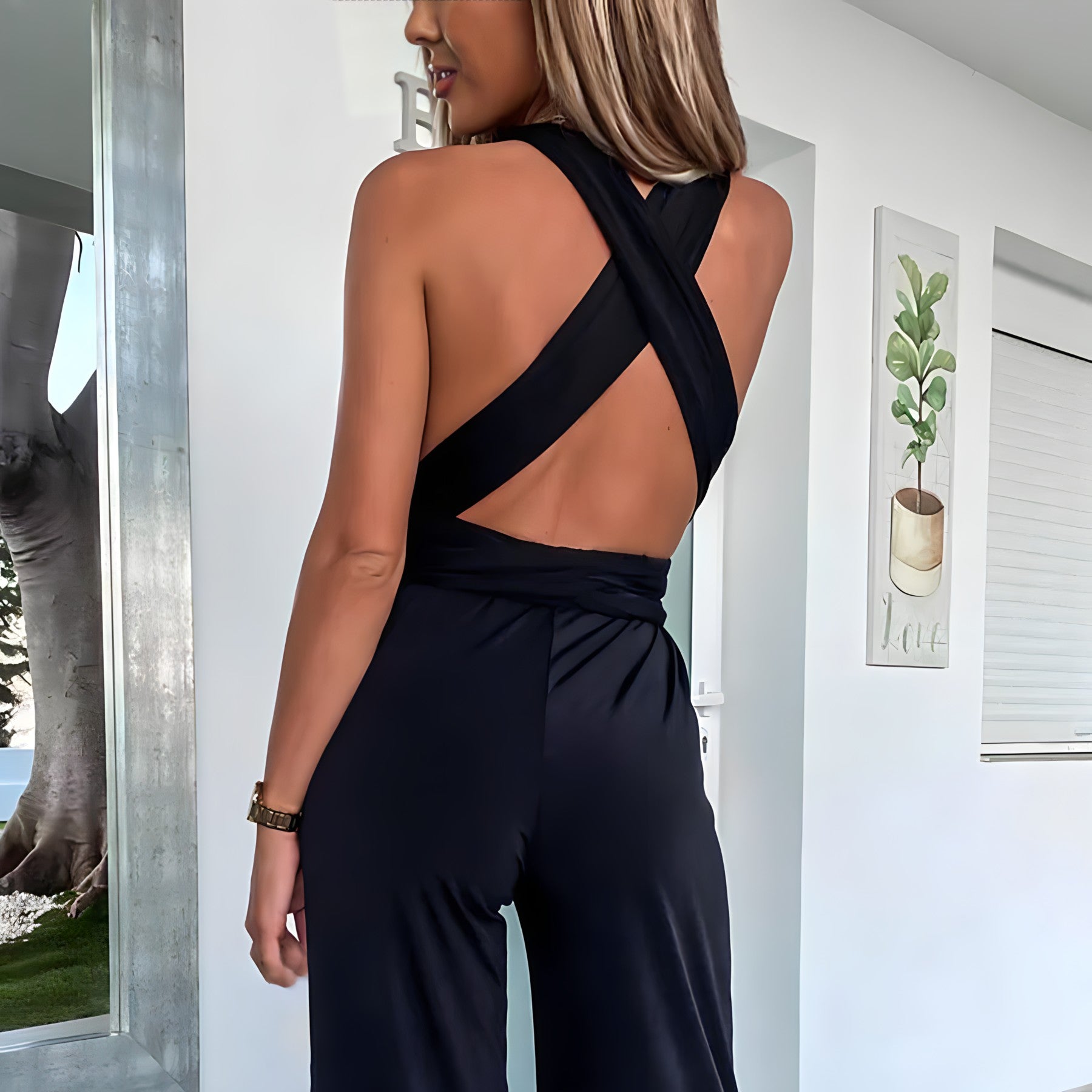 Liora | Jumpsuit mit weitem Bein und fließendem Schnitt für den Sommer