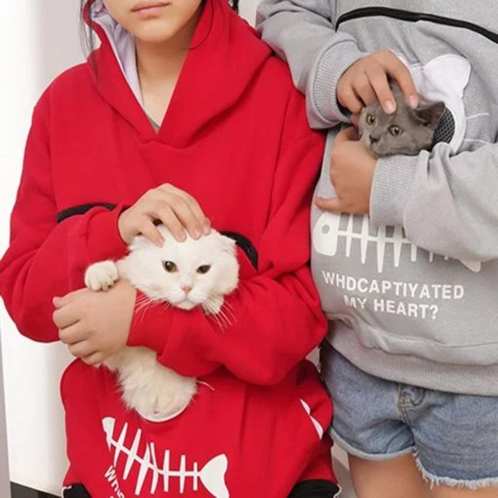 Luna | Hoodie mit Kuschelfutter und Stilvollem Design für Katzenliebhaber