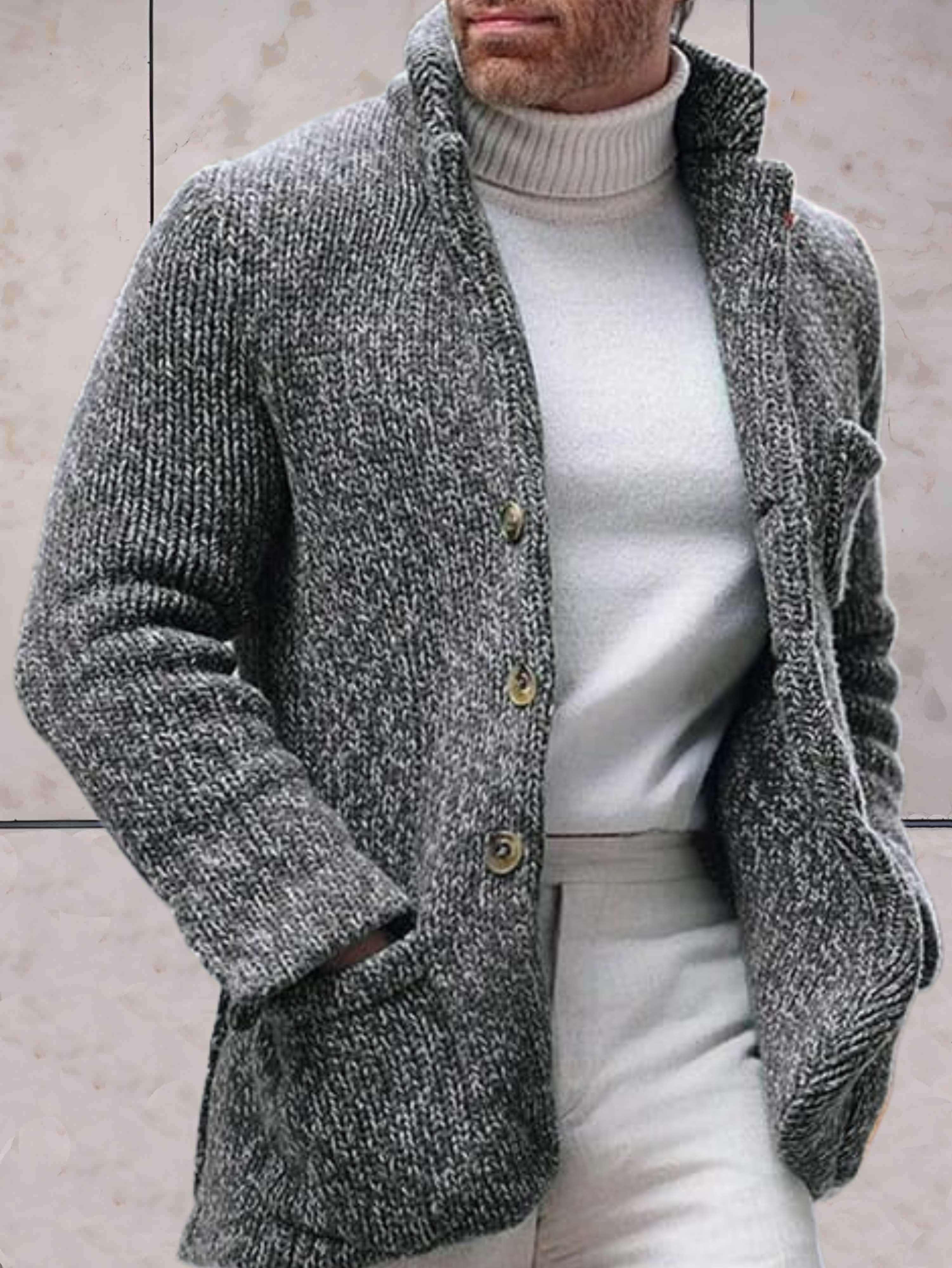 Livia | Strickjacke mit Hohem Ausschnitt und Bequemer Passform für Damen