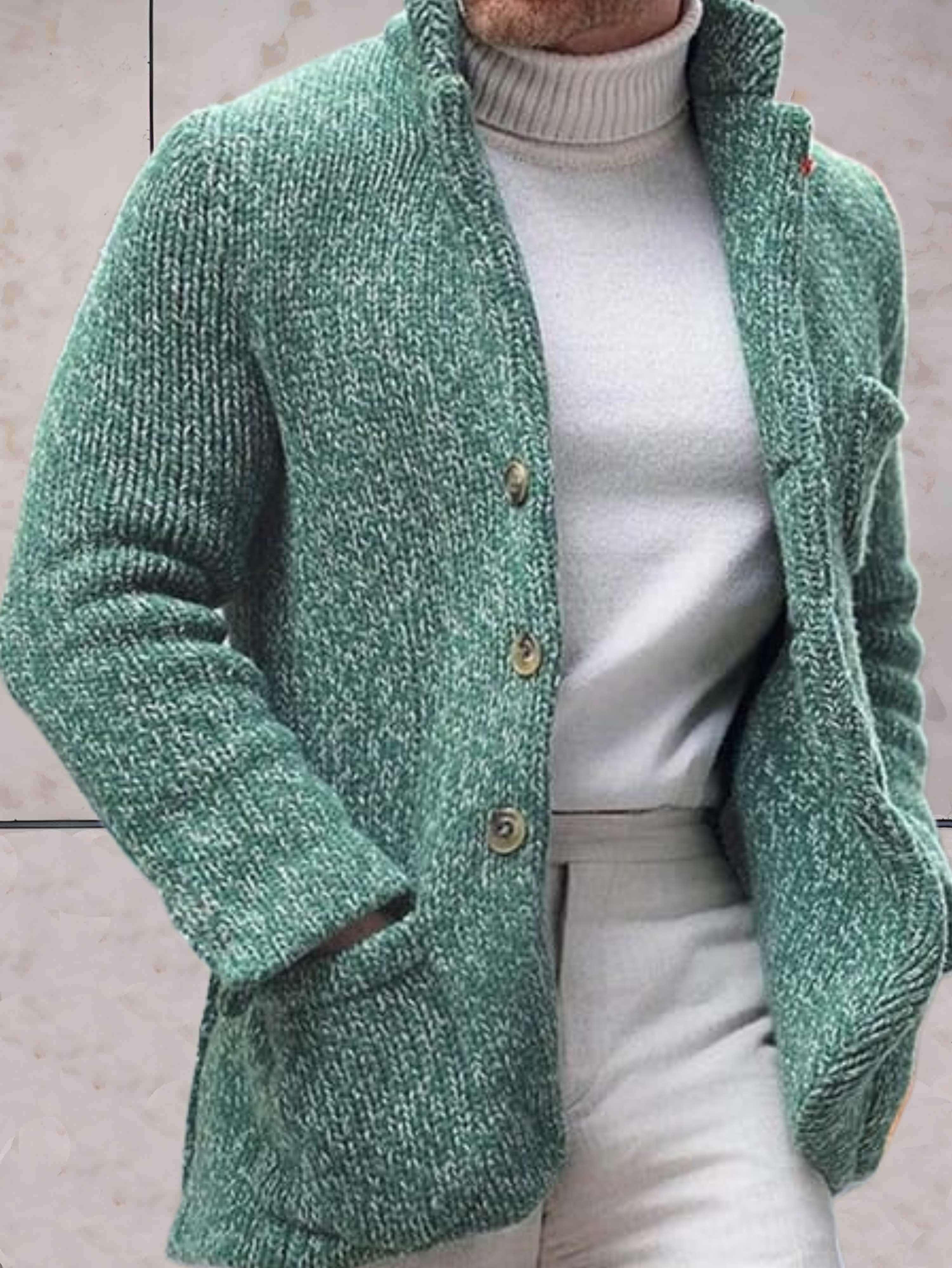 Livia | Strickjacke mit Hohem Ausschnitt und Bequemer Passform für Damen