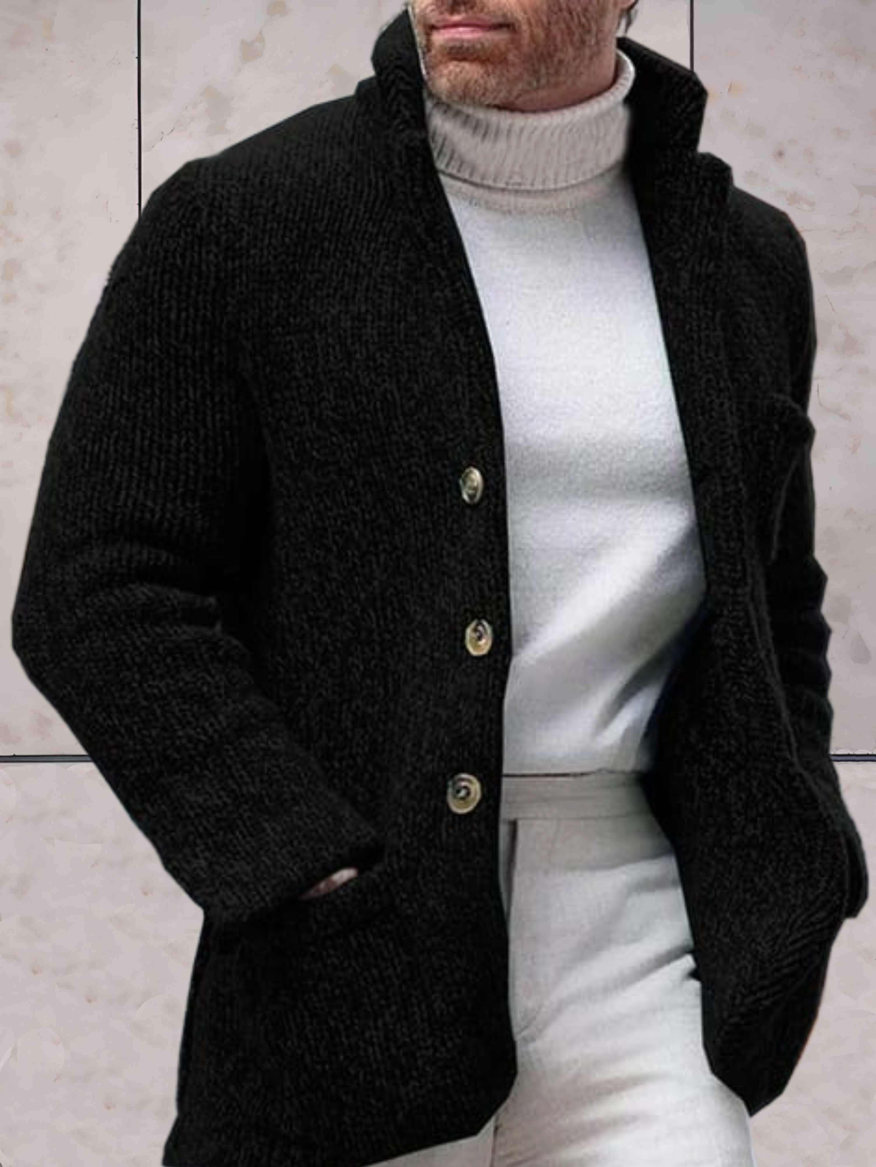 Livia | Strickjacke mit Hohem Ausschnitt und Bequemer Passform für Damen