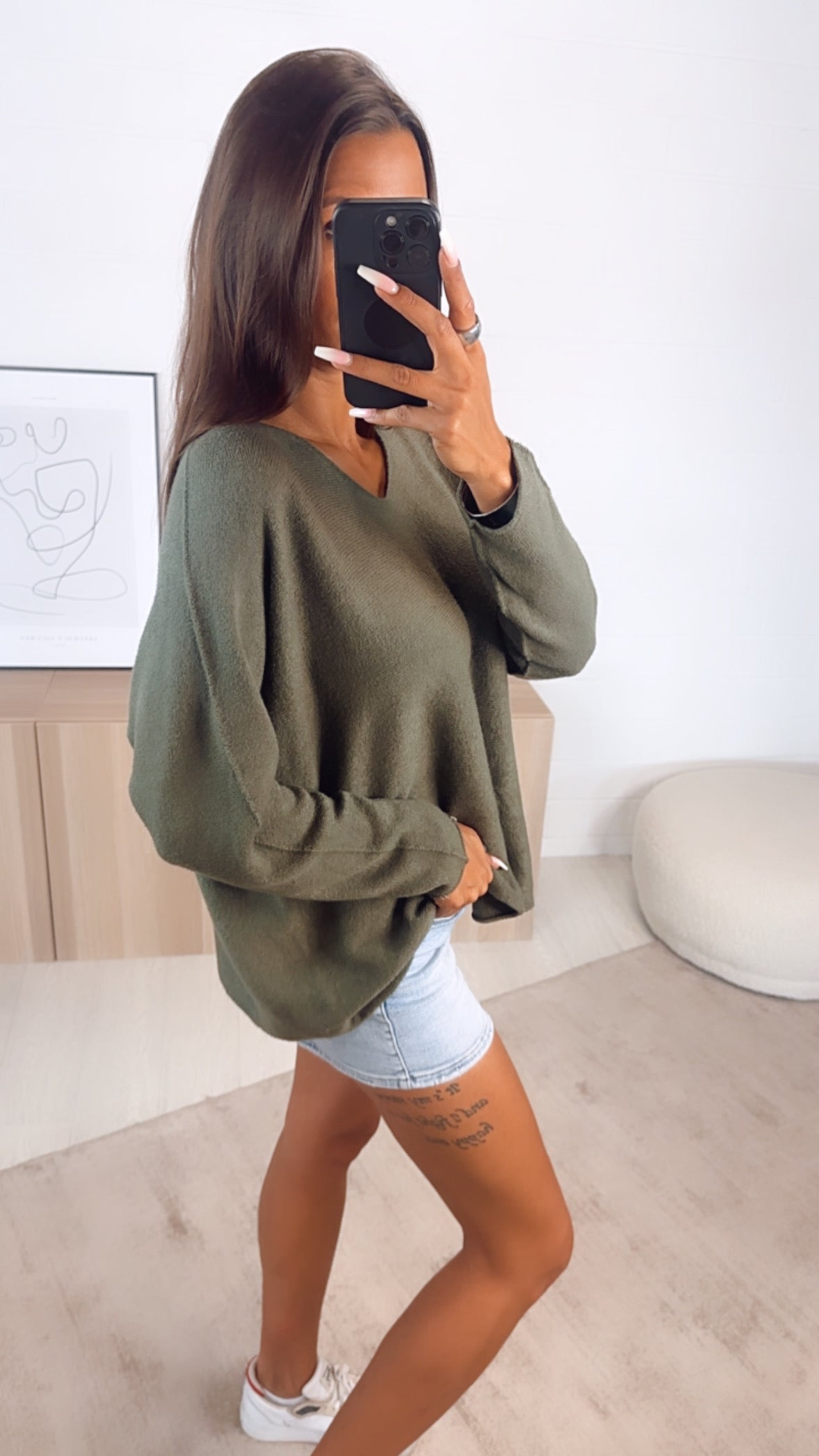 Liora | Pullover mit superweichem Material und V-Ausschnitt für Damen