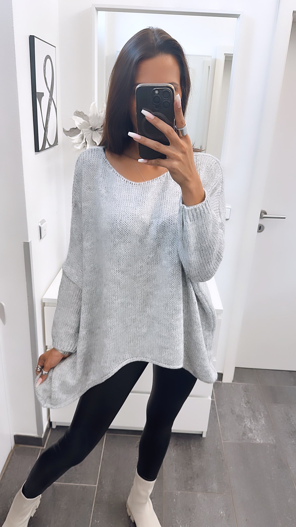 Luna | Strickpullover mit Lässig Elegantem Vokuhila-Stil für Damen