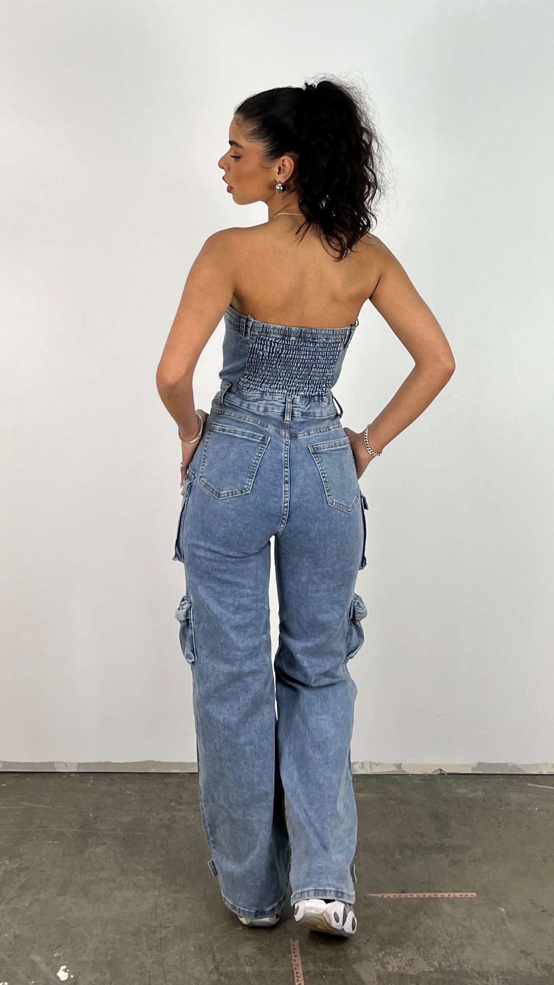 Zara | Cargojumpsuit mit modernem Army Tie-Dye Print und lässigem Schnitt für Frauen