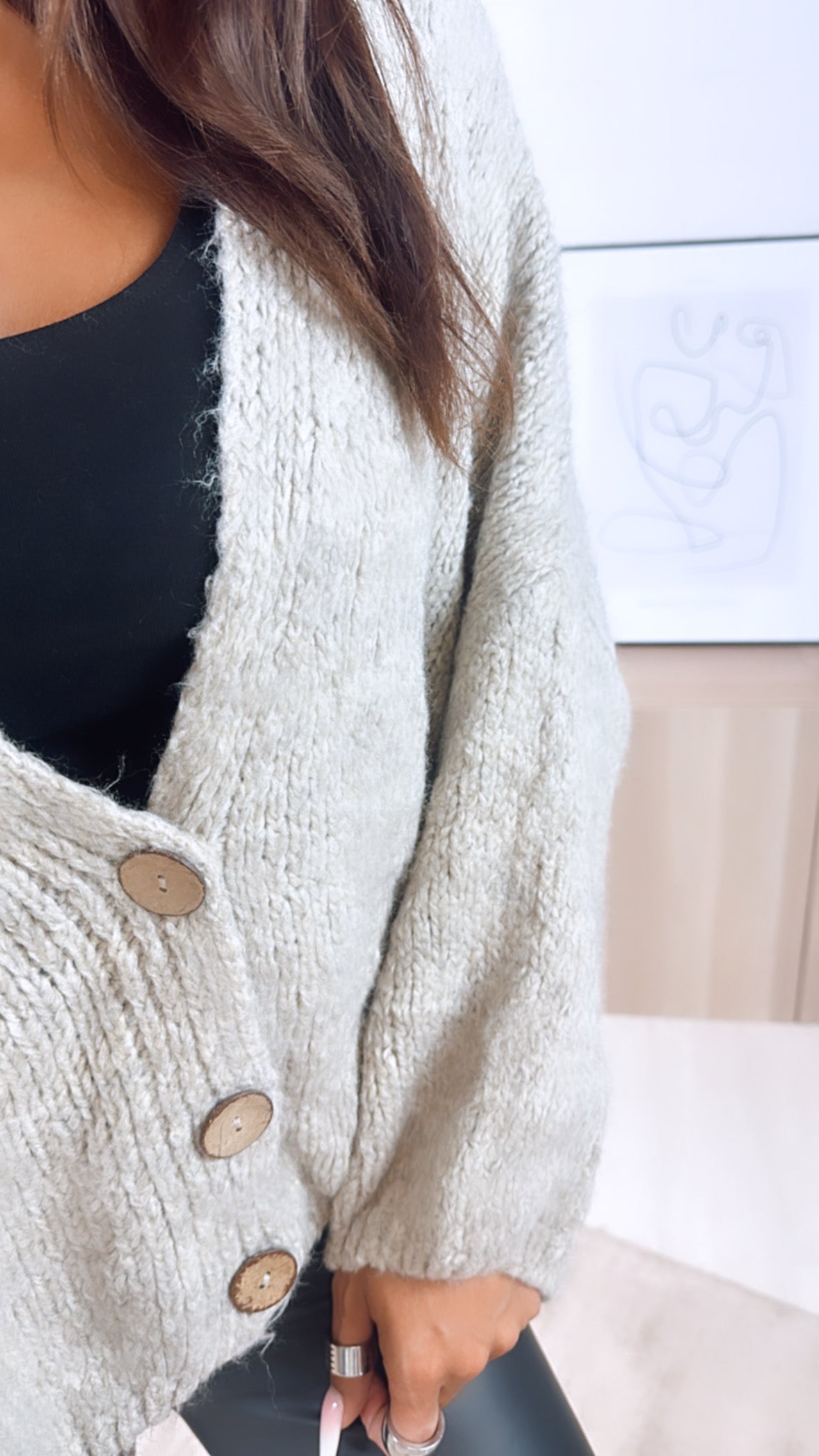 Livia | Strick-Cardigan mit Gemütlichem V-Ausschnitt für Damen