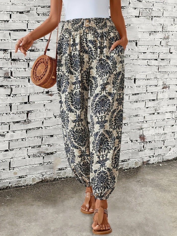 Luna | Hose mit Stilvollem Boho-Print und Hohem Tragekomfort für Damen