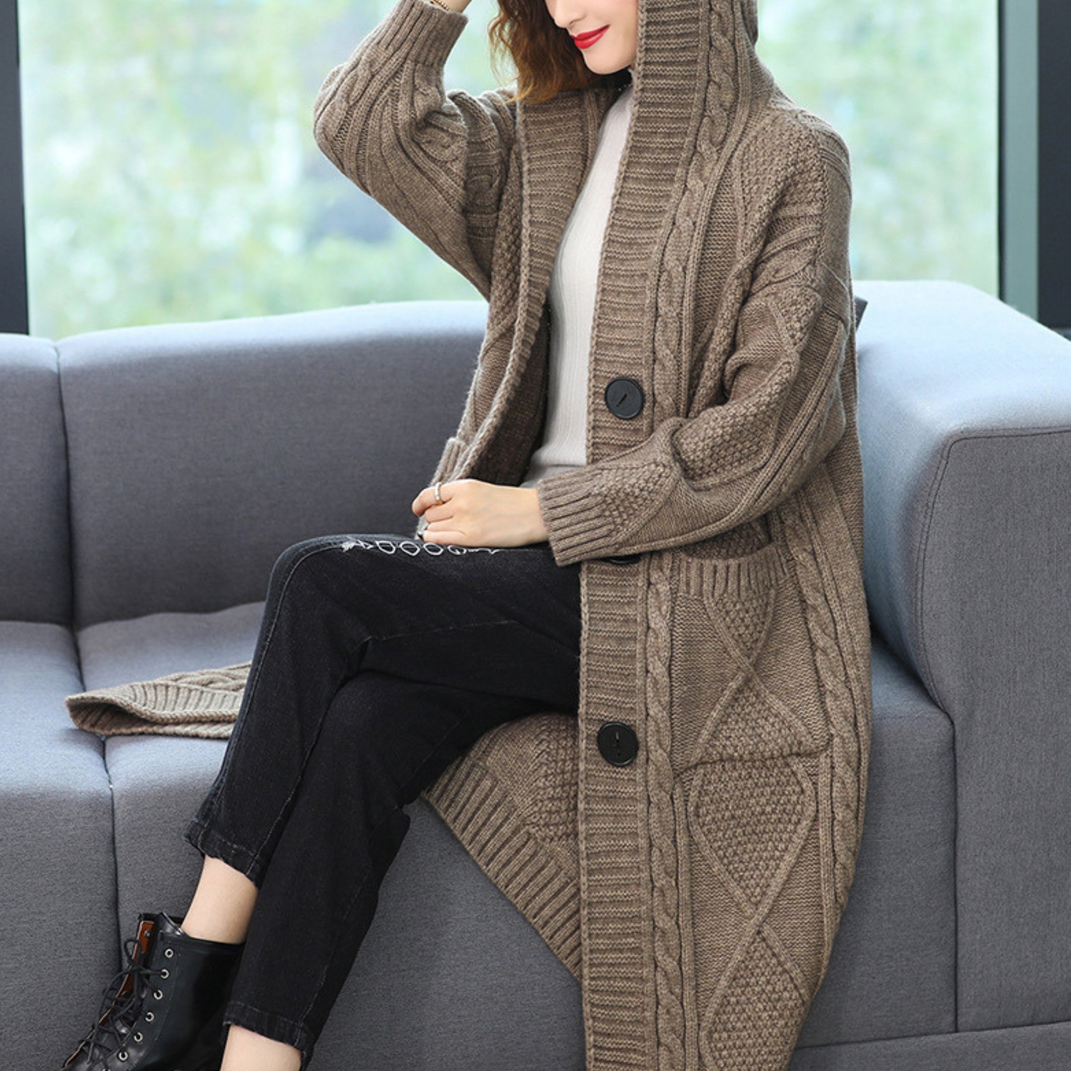 Livia | Strickjacke mit Stilvollem Design und Funktionalen Taschen für Frauen