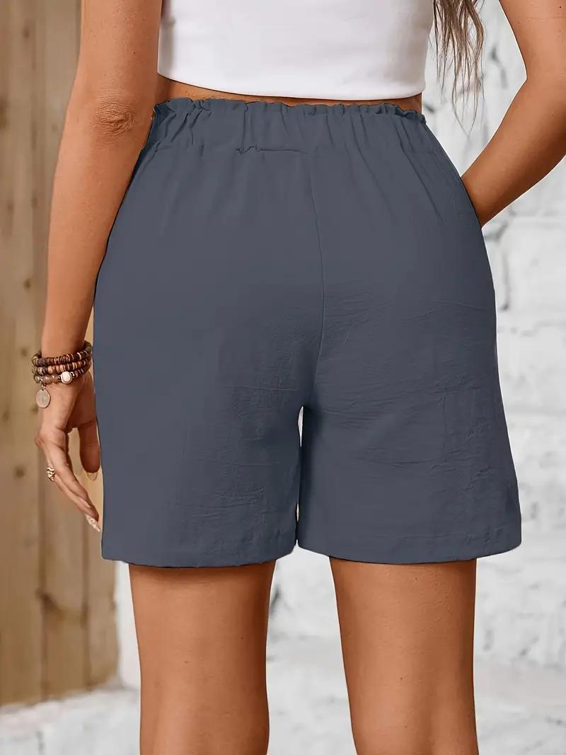 Livia | Leinen Shorts mit Atembarem Stoff und Hohem Bund für Damen