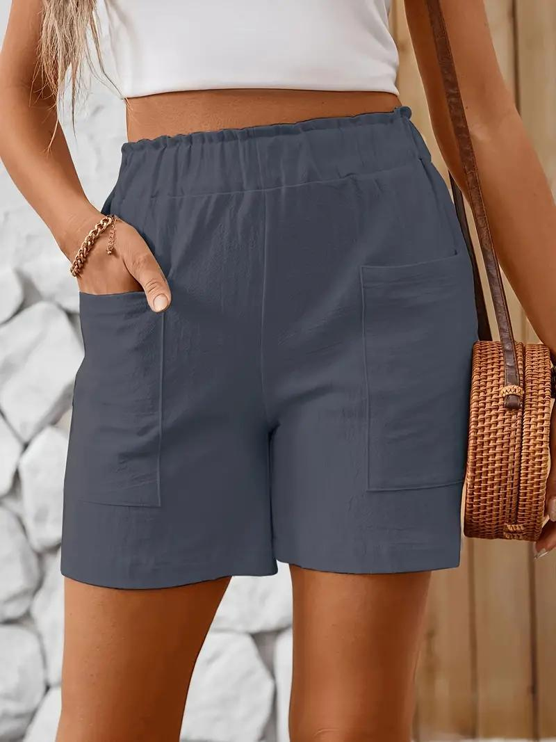 Livia | Leinen Shorts mit Atembarem Stoff und Hohem Bund für Damen