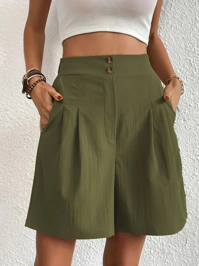 Liane | Leinenshorts mit Hochbund und Atmungsaktivem Material für Damen