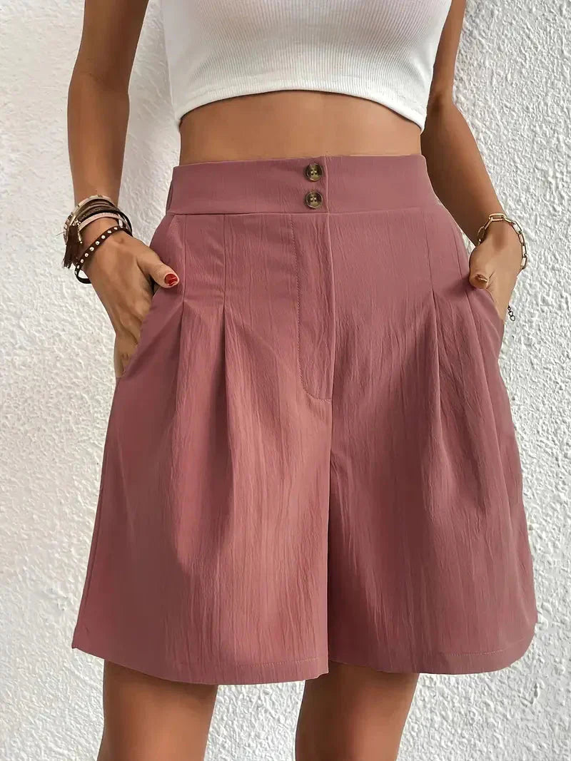 Liane | Leinenshorts mit Hochbund und Atmungsaktivem Material für Damen