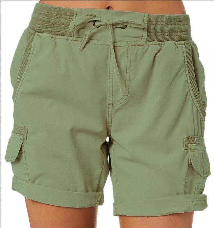 Sienna | Hohe Taille Shorts mit Leichtem Stoff und Praktischen Taschen für Frauen