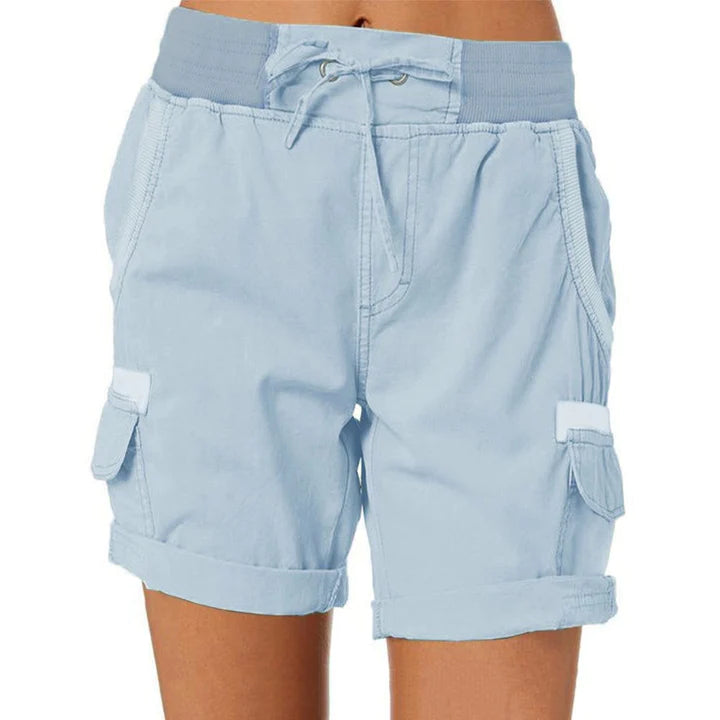 Sienna | Hohe Taille Shorts mit Leichtem Stoff und Praktischen Taschen für Frauen