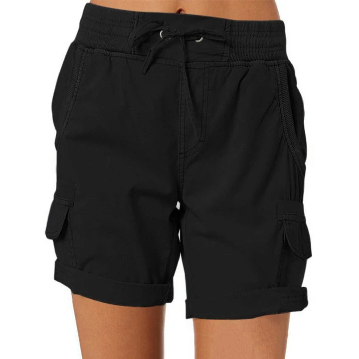 Sienna | Hohe Taille Shorts mit Leichtem Stoff und Praktischen Taschen für Frauen