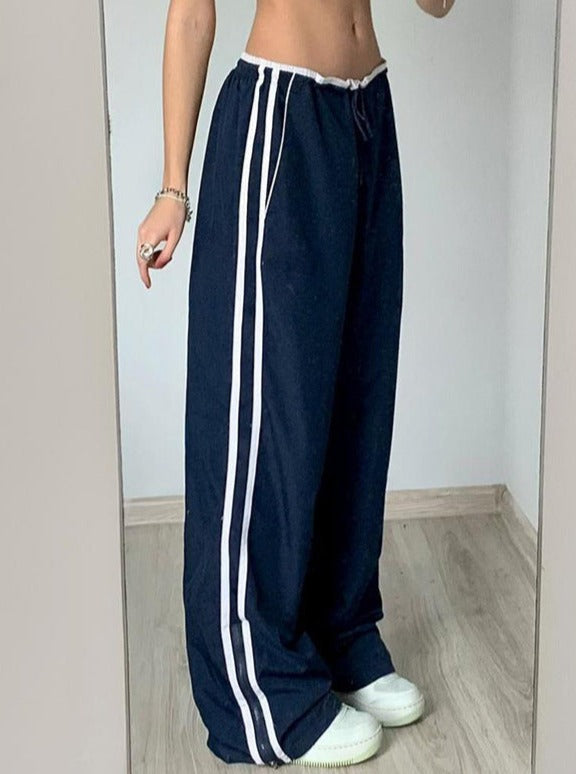 Livia | Hose mit Weitem Bein und Dehnbarer Taille für Freizeit und Streetwear