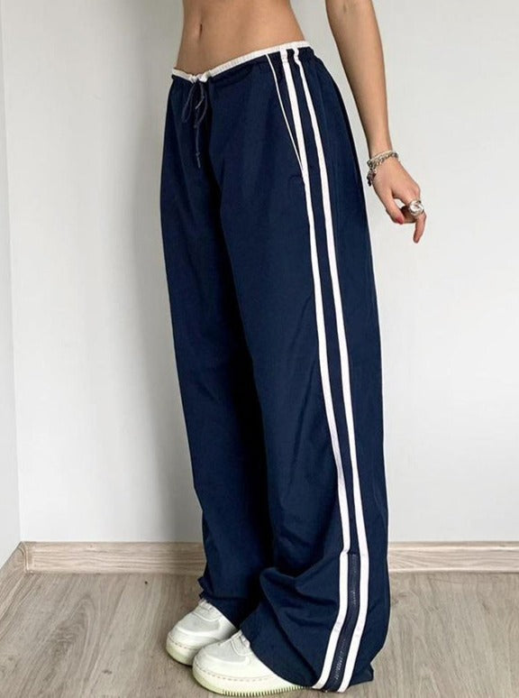 Livia | Hose mit Weitem Bein und Dehnbarer Taille für Freizeit und Streetwear