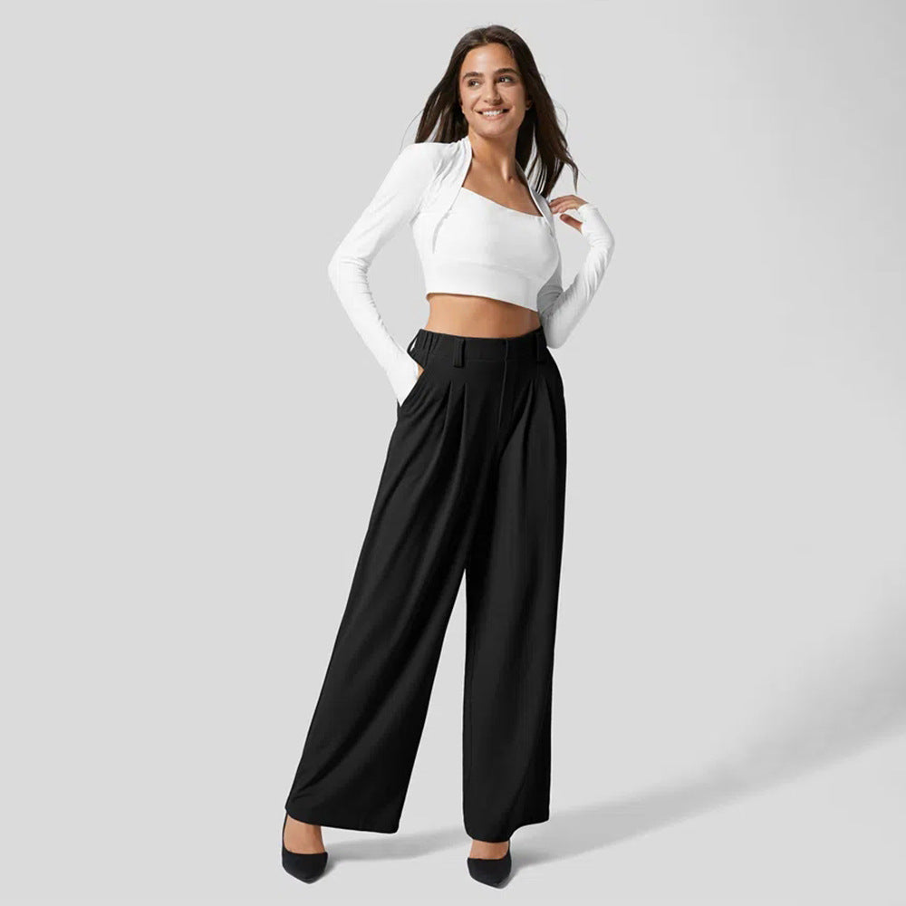 Celestine | Palazzo-Hose mit Eleganter Textur und Pflegeleichtem Stoff für Frauen