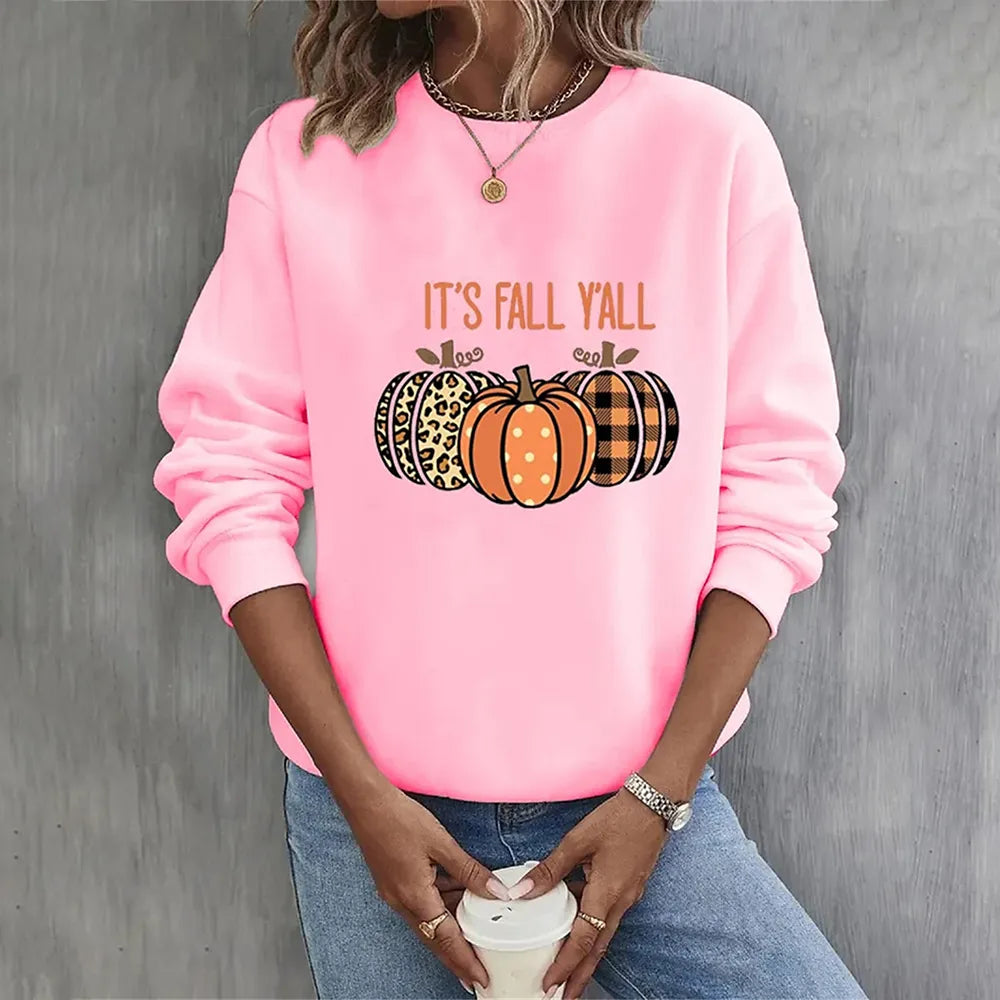 Luna | Halloween-Kürbis-Sweatshirt mit Bequemem Material und Gruseligem Design für Herbstabende