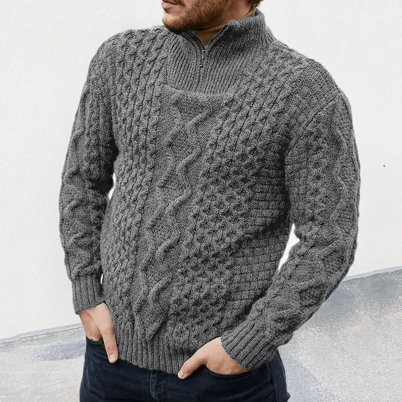 Livia | Strickpullover mit stilvollem Design und halbem Reißverschluss für Damen