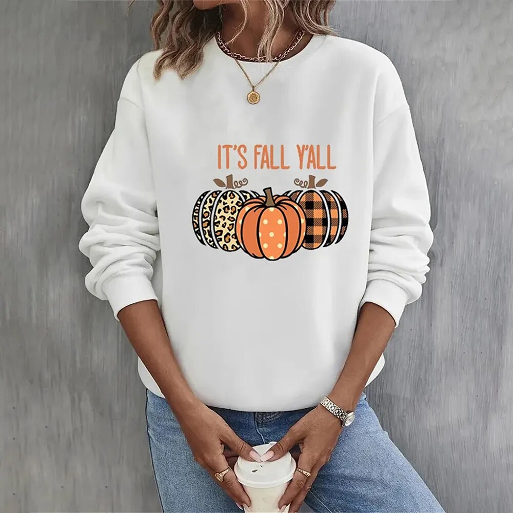 Luna | Halloween-Kürbis-Sweatshirt mit Bequemem Material und Gruseligem Design für Herbstabende