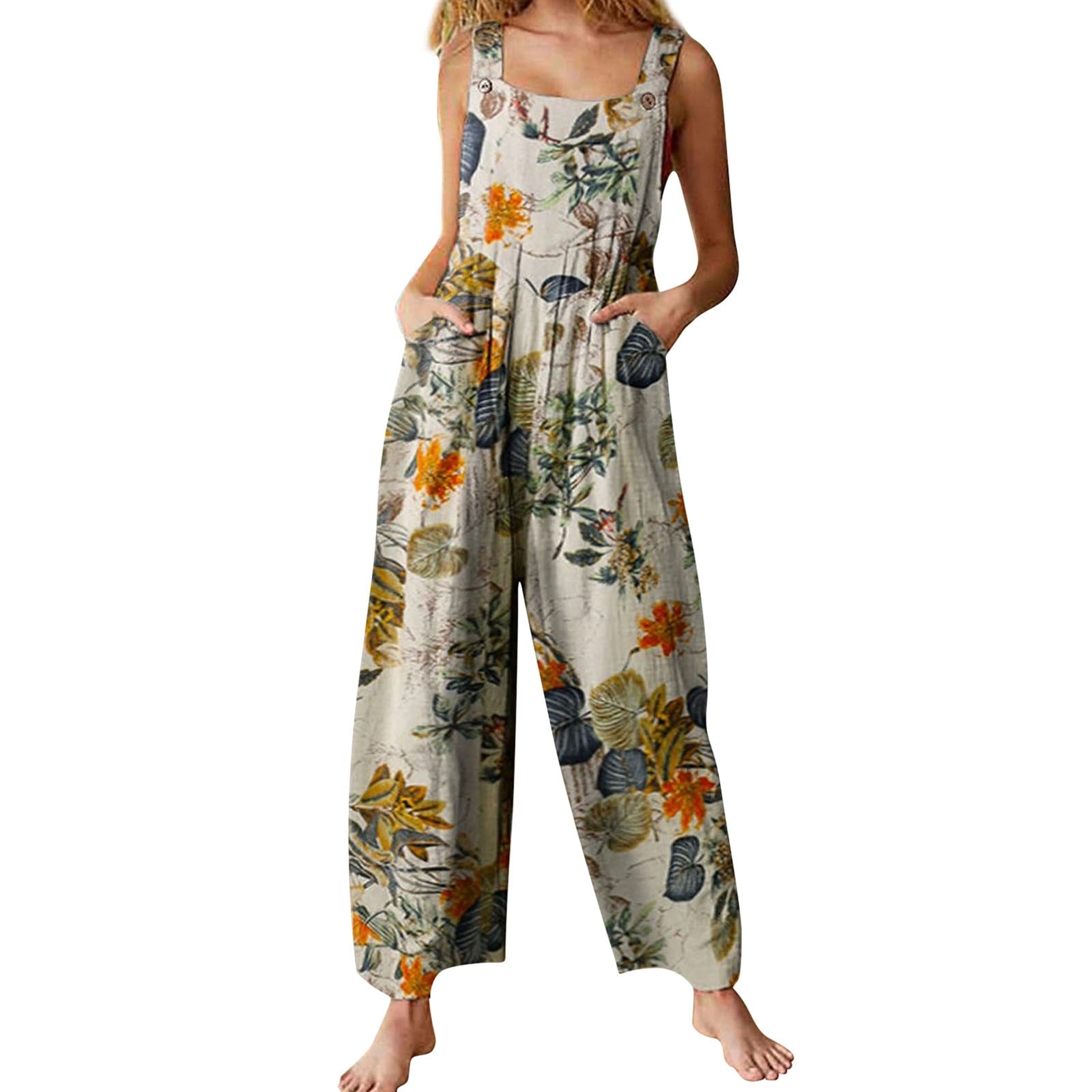 Liana | Jumpsuit mit Leichtem Stoff und Lebhaftem Multicolor-Muster für Damen