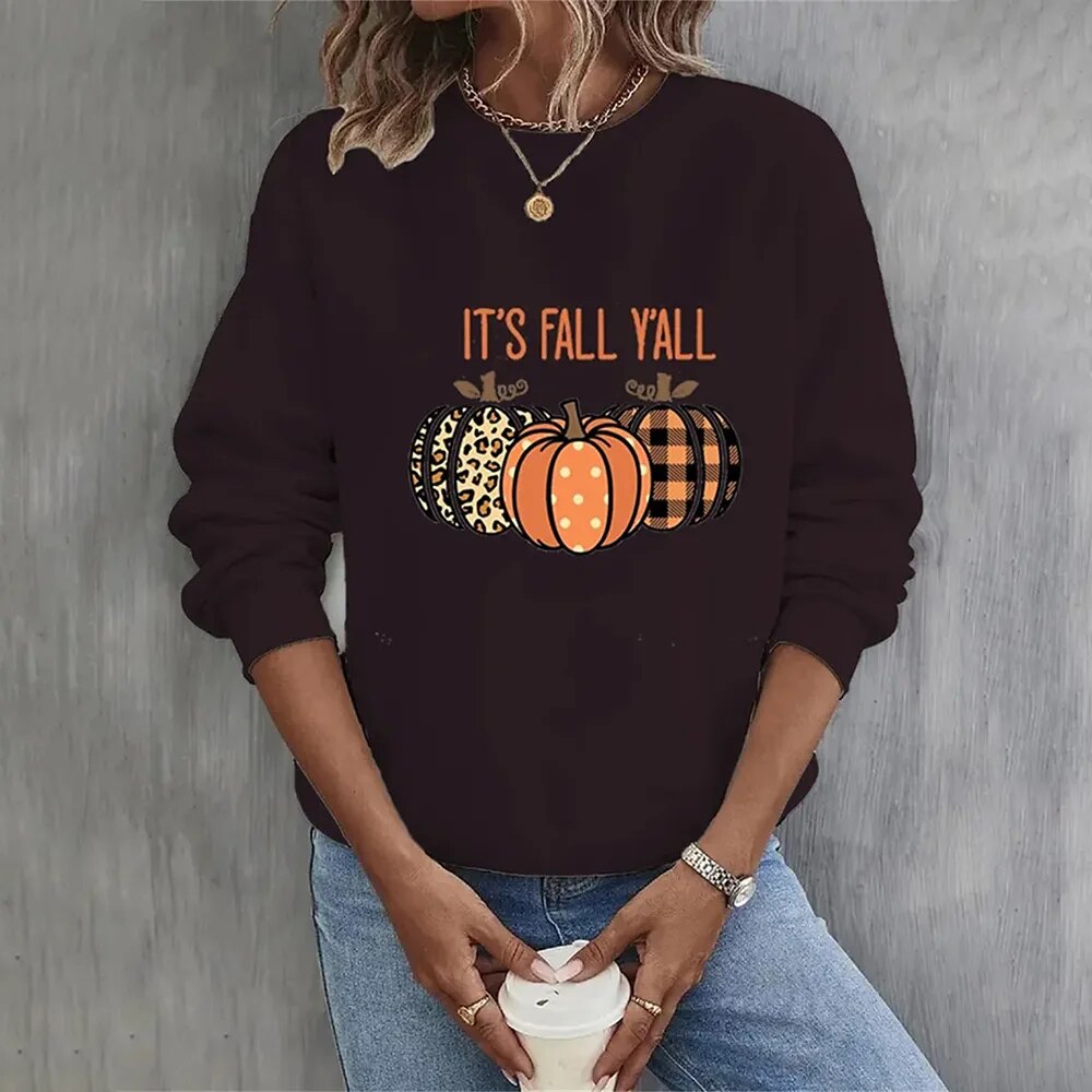 Luna | Halloween-Kürbis-Sweatshirt mit Bequemem Material und Gruseligem Design für Herbstabende