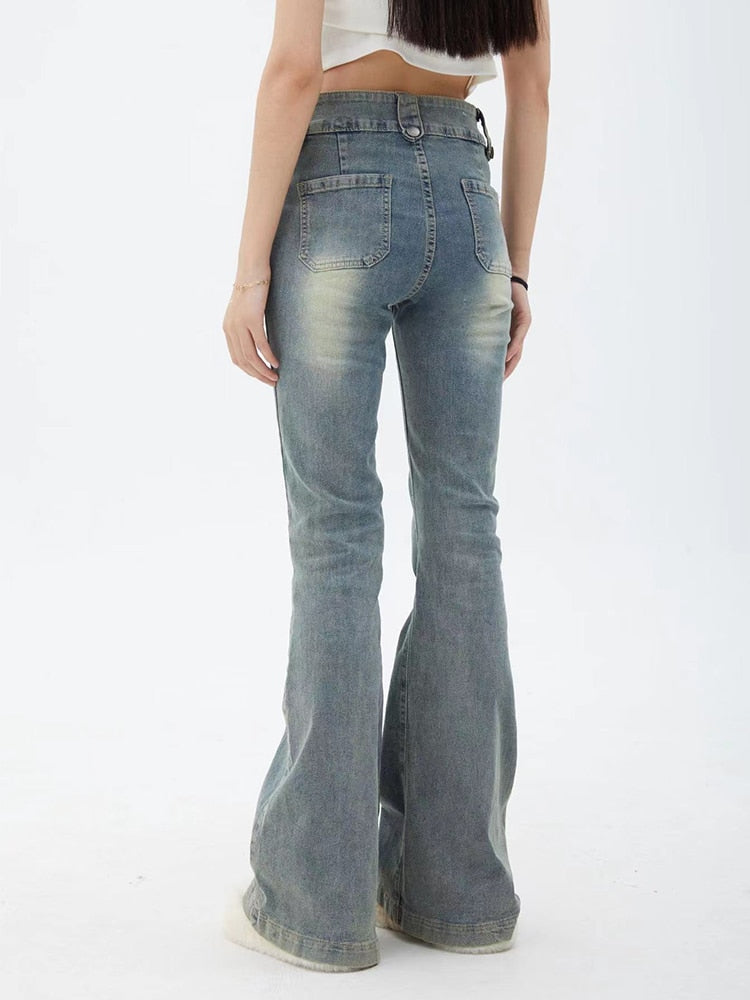 Klara | Jeans mit Hoher Taille und Vintage Denim für Damen