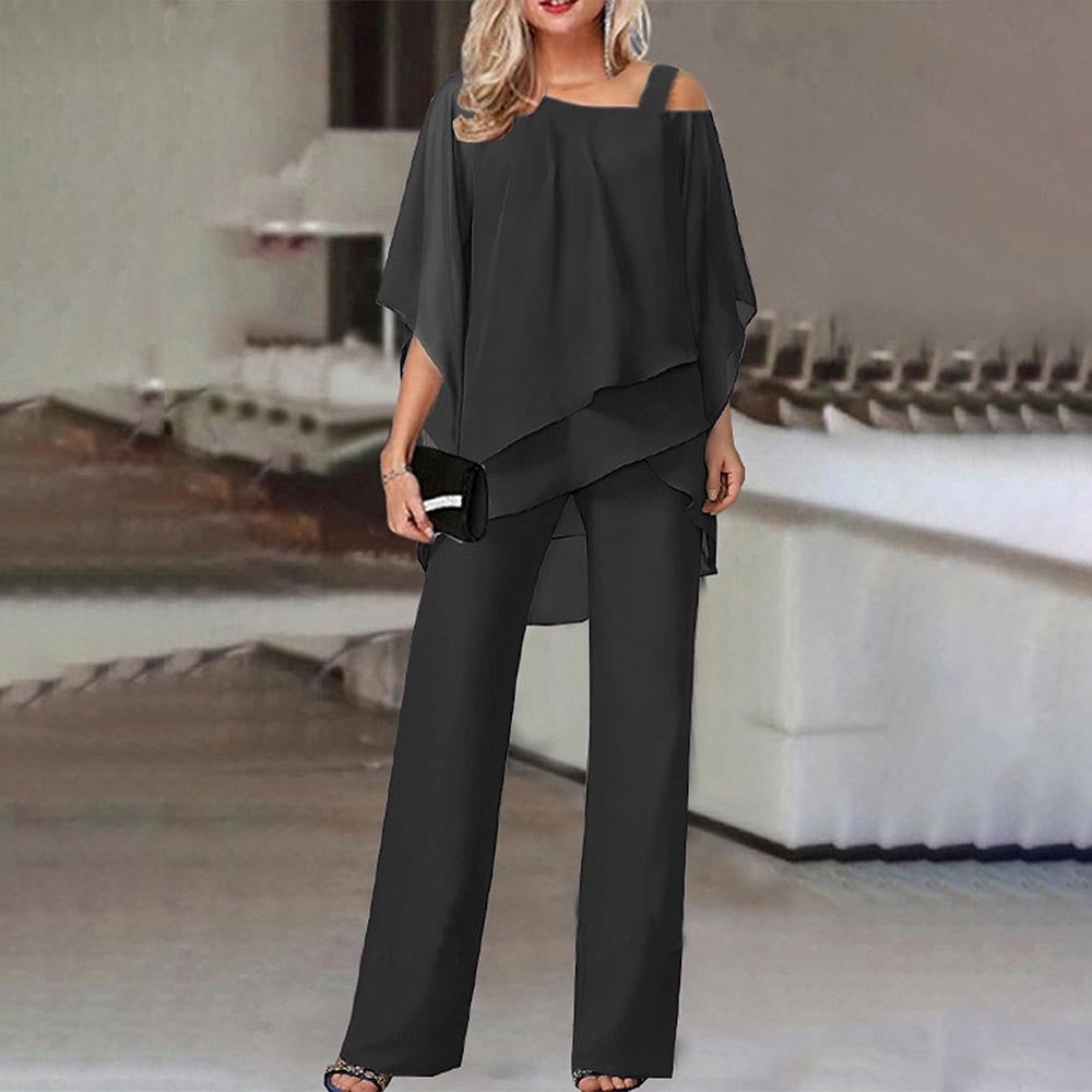 Celestia | Jumpsuit mit Elegantem Cold-Shoulder-Design für Besondere Anlässe