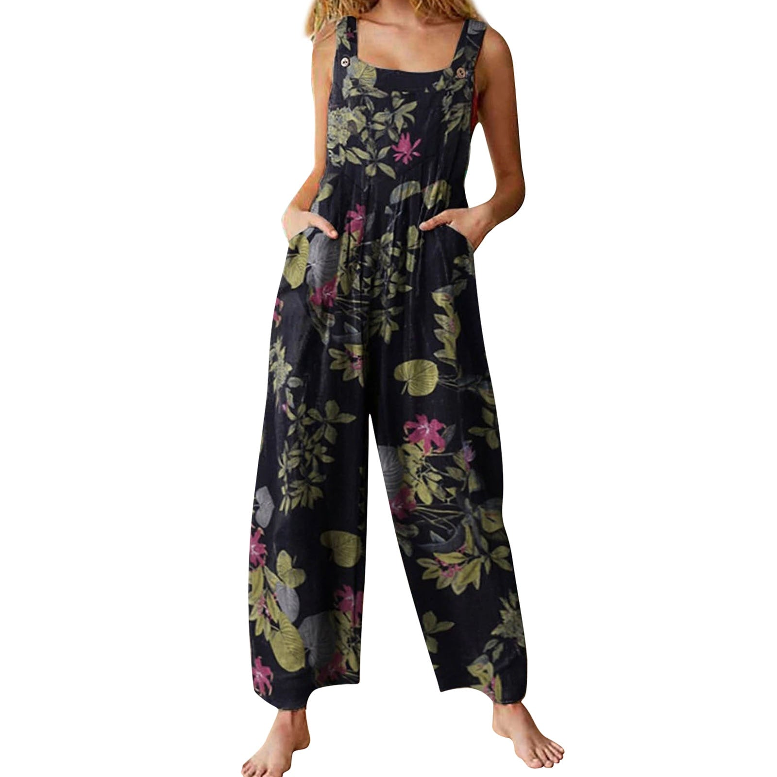 Liana | Jumpsuit mit Leichtem Stoff und Lebhaftem Multicolor-Muster für Damen