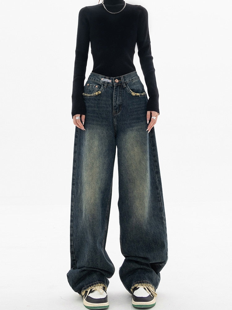 Luna | Baggy Jeans mit Hoher Taille und Lässigem Vintage-Look für Damen