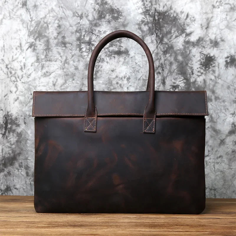 Alaric | Aktentasche aus Vintage-Leder mit elegantem Design für Herren