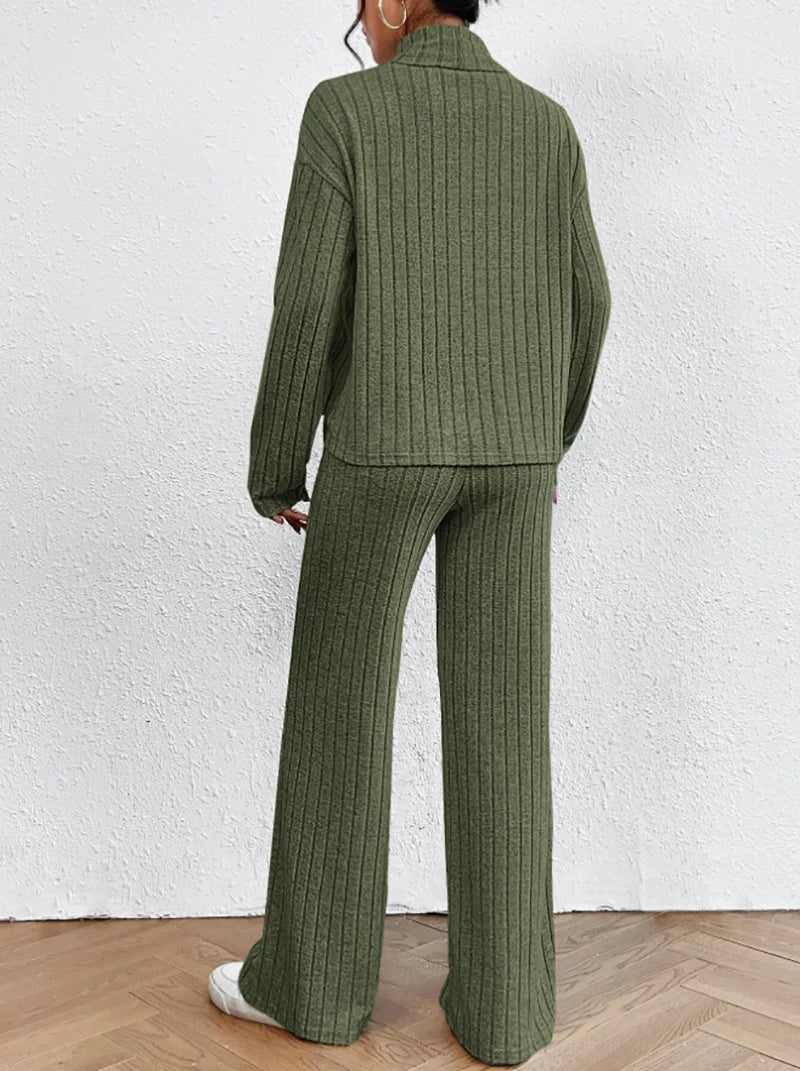 Livia | Strickhose und Rollkragenpullover mit Stil und Gemütlichkeit für Frauen