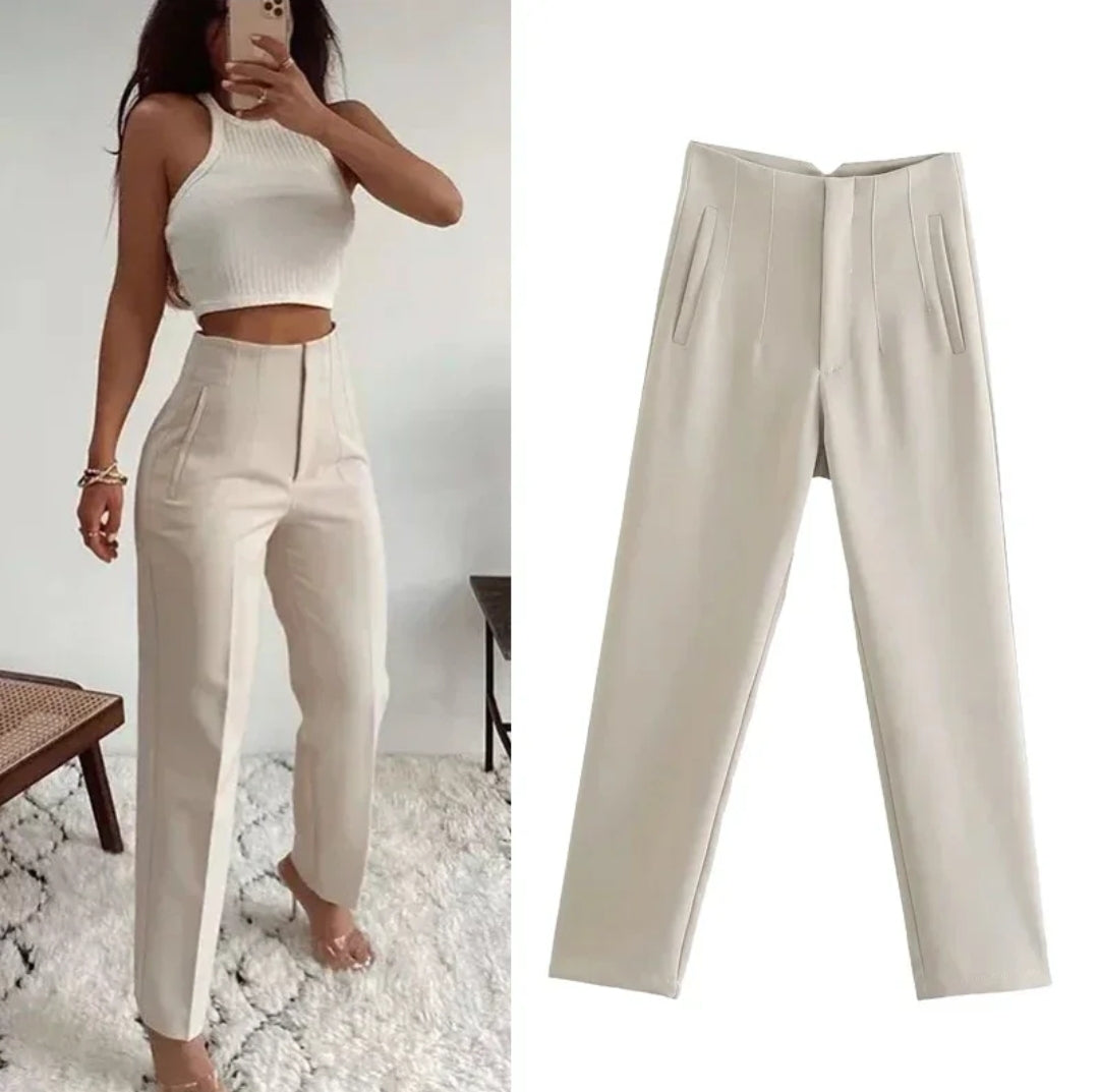 Siena | Hose mit Hoher Taille und Komfortablem Stretchmaterial für Damen