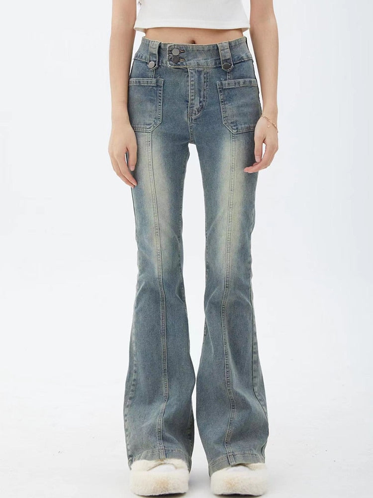 Klara | Jeans mit Hoher Taille und Vintage Denim für Damen