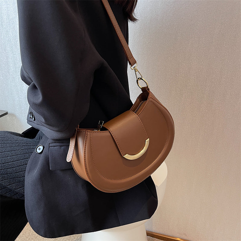 Lina | Schultertasche aus Leder mit stilvollem Design und praktischer Funktionalität für Damen