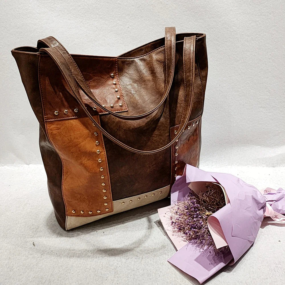 Aurelia | Schultertasche mit Stilvollem Patchwork-Design und Geräumigem Innenraum für Frauen