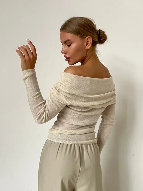 Livia | Off-Shoulder-Pullover mit Eleganz und Bequemlichkeit für Frauen