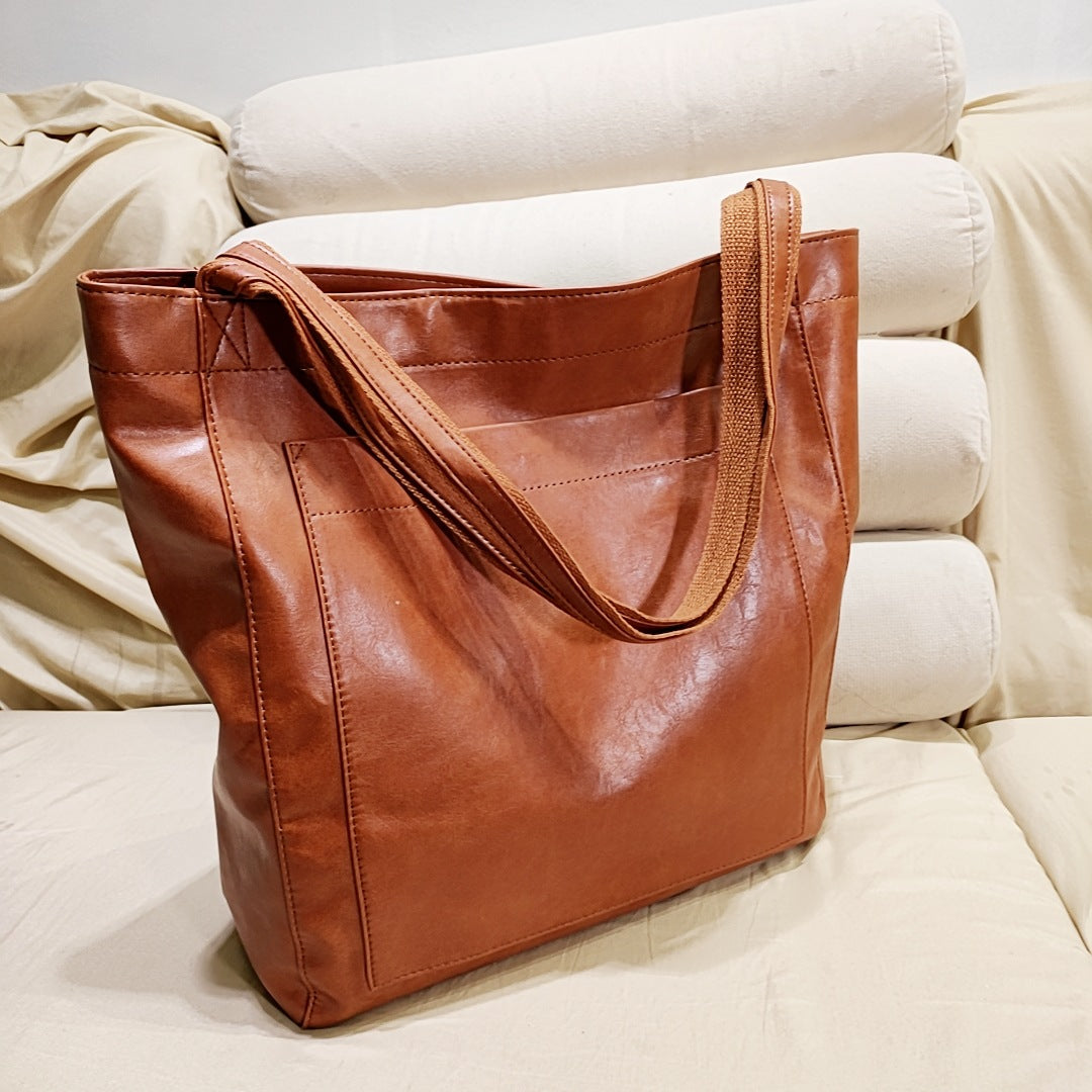 Livia | Schultertasche aus veganem Leder mit elegantem Design und großzügigem Stauraum für Damen