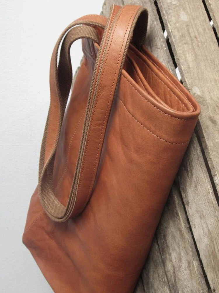 Livia | Schultertasche aus veganem Leder mit elegantem Design und großzügigem Stauraum für Damen