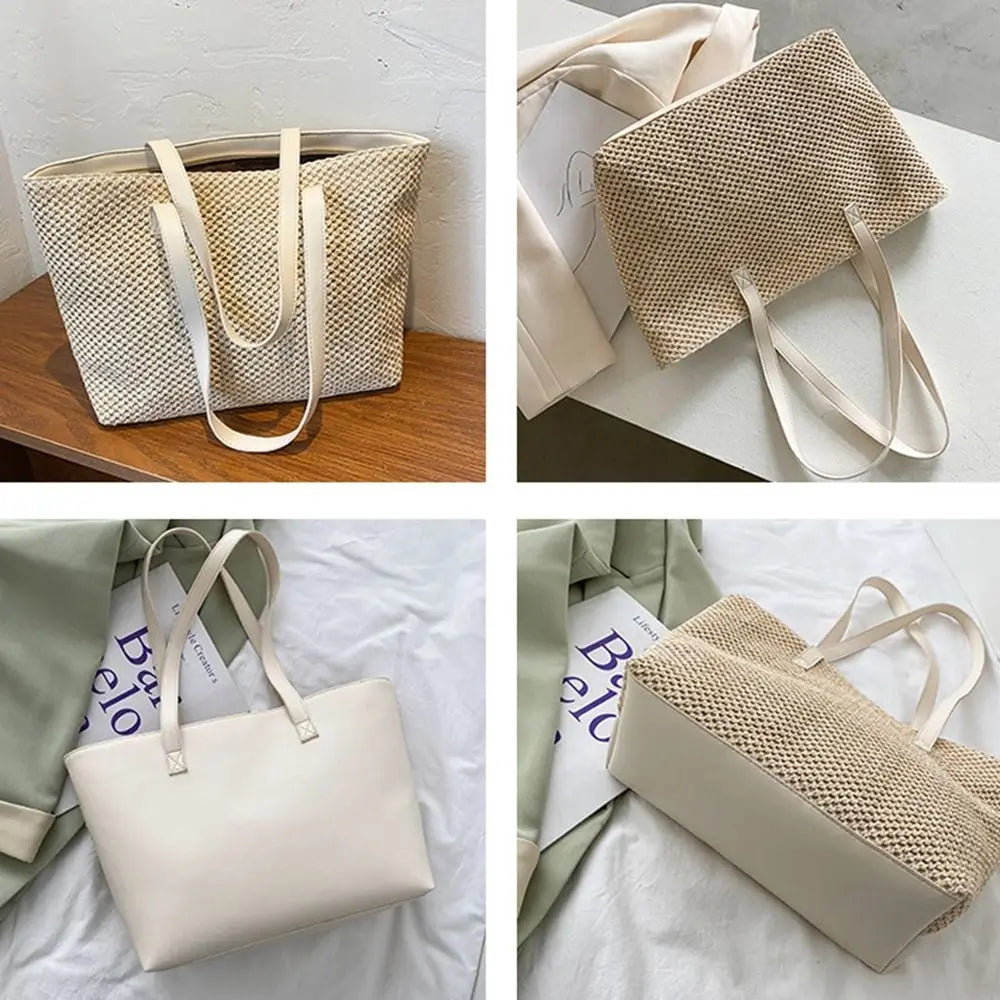 Isabella | Strohtasche mit Boho Chic und Vielseitigem Design für Frauen