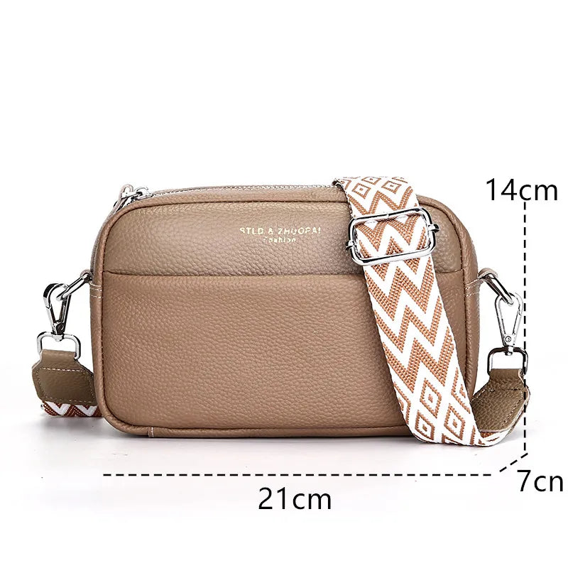 Livia | Crossbody-Handtasche mit edlem Leder und modernem Design für Frauen