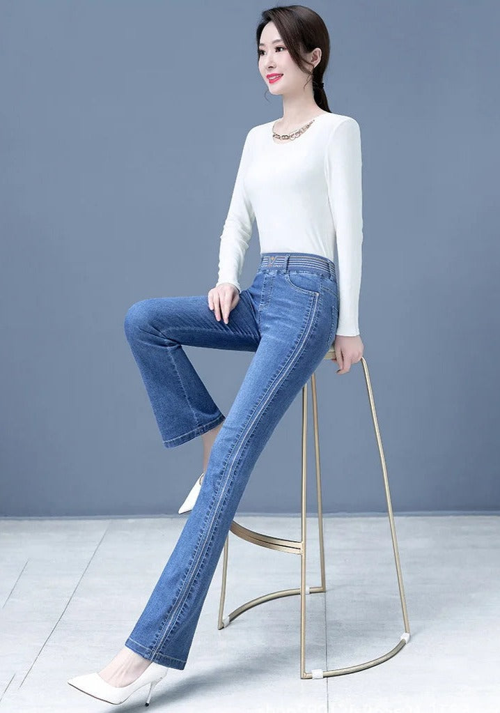 Fiona | Jeans mit Stilvollem Design und Hoher Taille für Frauen