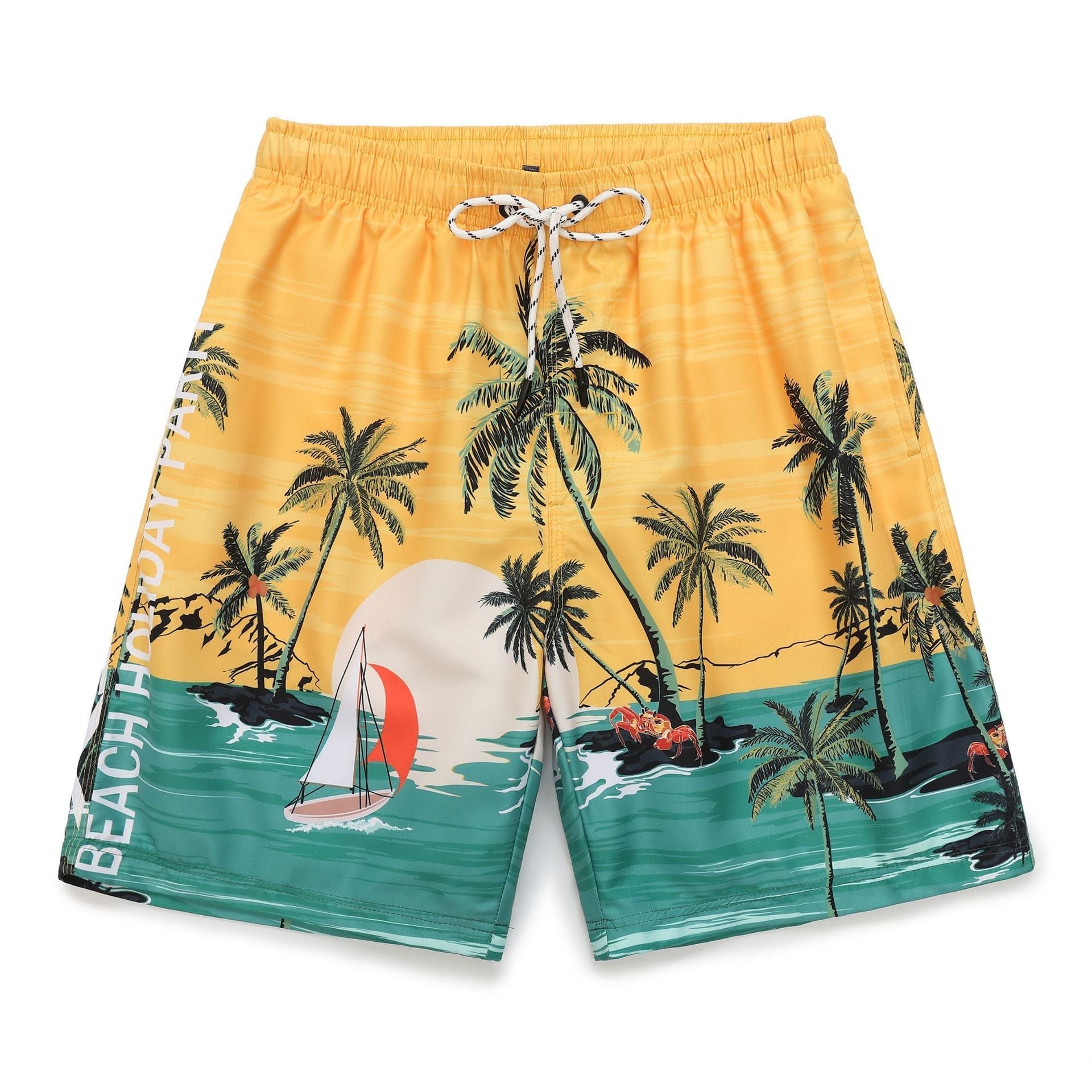 Koa | Strandshorts mit Eleganter Passform und Kokosnuss-Muster für Männer und Frauen