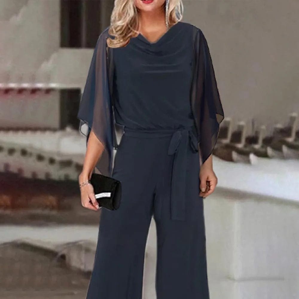 Amara | Einteiliger Jumpsuit mit Bequemen Schnitt und Asymmetrischen Ärmeln für Frauen