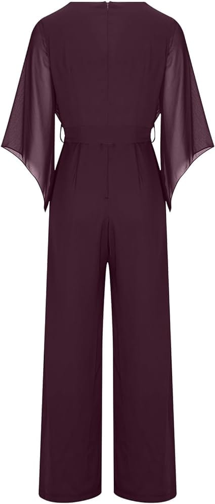 Amara | Einteiliger Jumpsuit mit Bequemen Schnitt und Asymmetrischen Ärmeln für Frauen