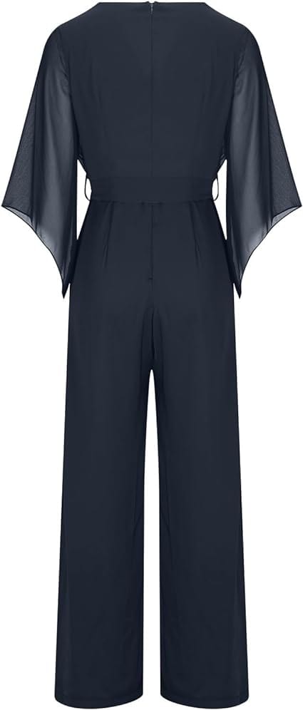 Amara | Einteiliger Jumpsuit mit Bequemen Schnitt und Asymmetrischen Ärmeln für Frauen